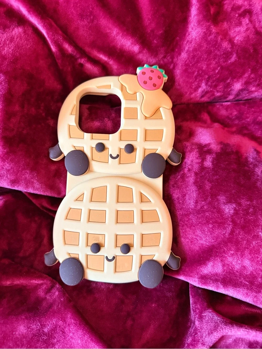 Velvet Caviar Pink Waffle + Patterned Cherry Leopard Phone Case Bundle